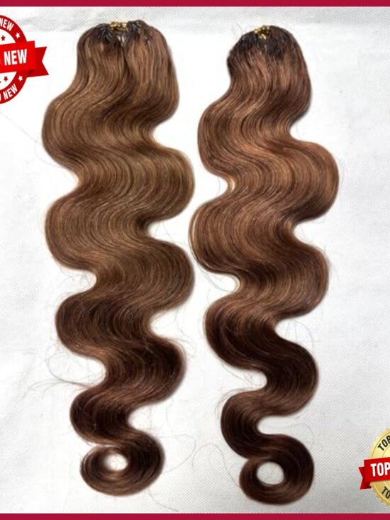 18 Inch Human Hair Extensions Knotless Crochet Pre-Separated Feather Light main image 4